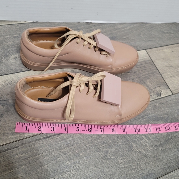 Acne Studios Face Adriana Women's Sneaker Leather Trainers Streetwear Dusty Pink - Picture 14 of 16